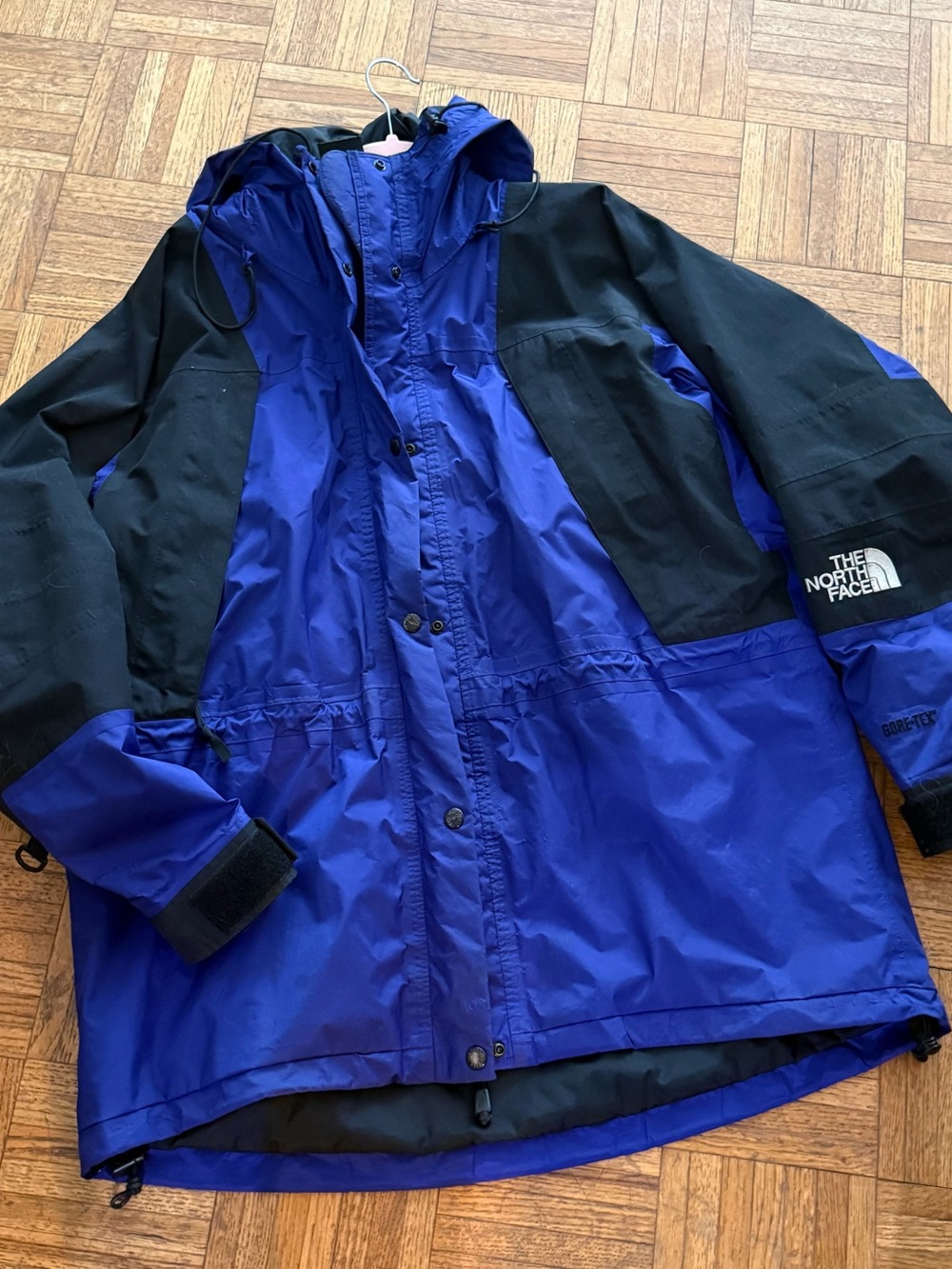 The North Face Gore-Tex Mountain Rain Coat Jacket Women L Parka Zip Up 88018 vtg